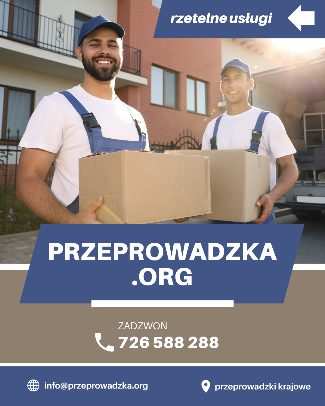 Profesjonalna ekipa transportowa przenosząca wyposażenie mieszkania